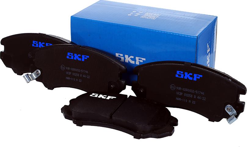 SKF VKBP 80258 A - Kit de plaquettes de frein, frein à disque cwaw.fr