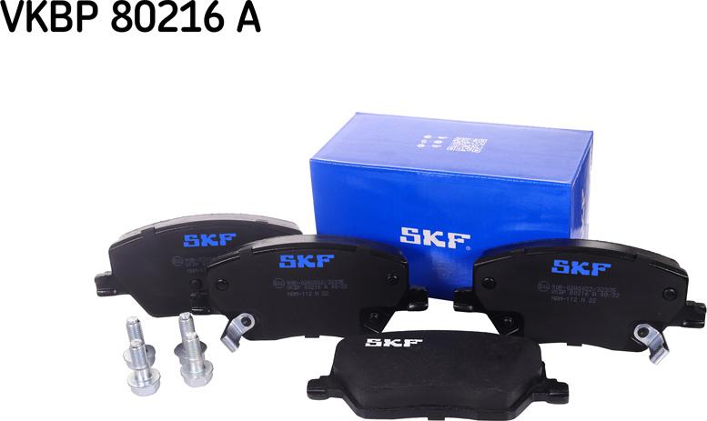 SKF VKBP 80216 A - Kit de plaquettes de frein, frein à disque cwaw.fr