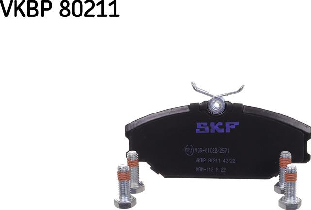 SKF VKBP 80211 - Kit de plaquettes de frein, frein à disque cwaw.fr