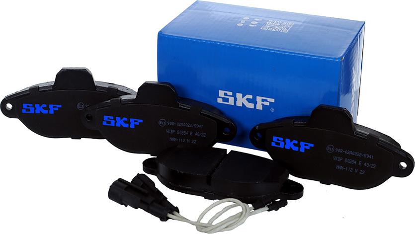 SKF VKBP 80284 E - Kit de plaquettes de frein, frein à disque cwaw.fr