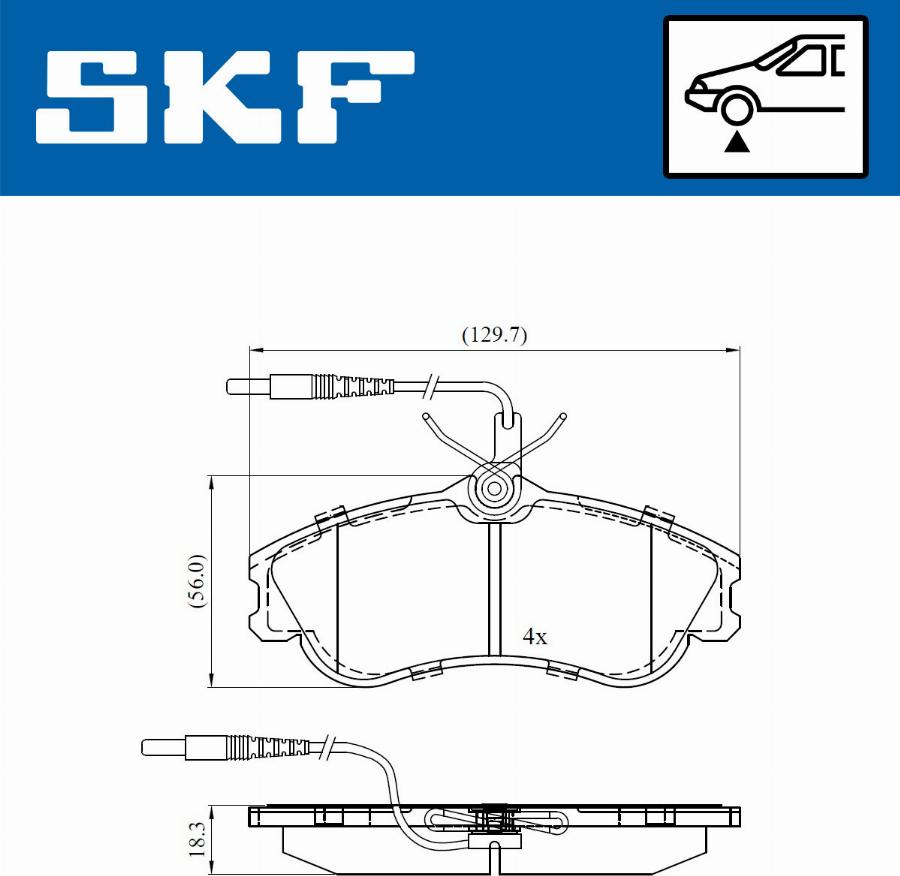 SKF VKBP 80281 E - Kit de plaquettes de frein, frein à disque cwaw.fr