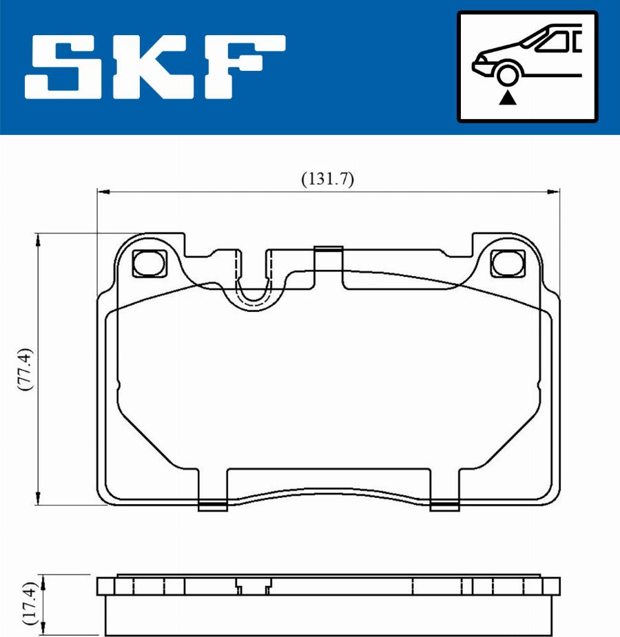 SKF VKBP 80225 - Kit de plaquettes de frein, frein à disque cwaw.fr