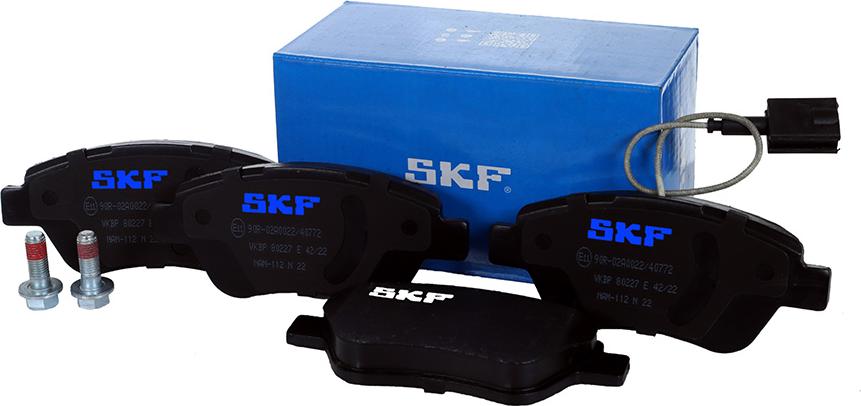 SKF VKBP 80227 E - Kit de plaquettes de frein, frein à disque cwaw.fr