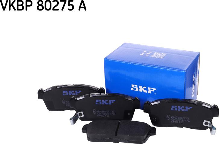 SKF VKBP 80275 A - Kit de plaquettes de frein, frein à disque cwaw.fr