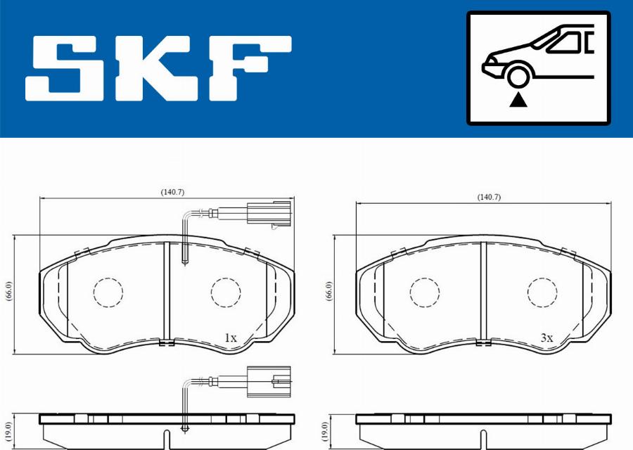 SKF VKBP 80273 E - Kit de plaquettes de frein, frein à disque cwaw.fr