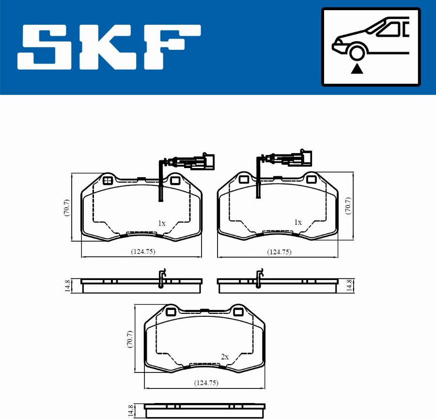 SKF VKBP 80759 E - Kit de plaquettes de frein, frein à disque cwaw.fr