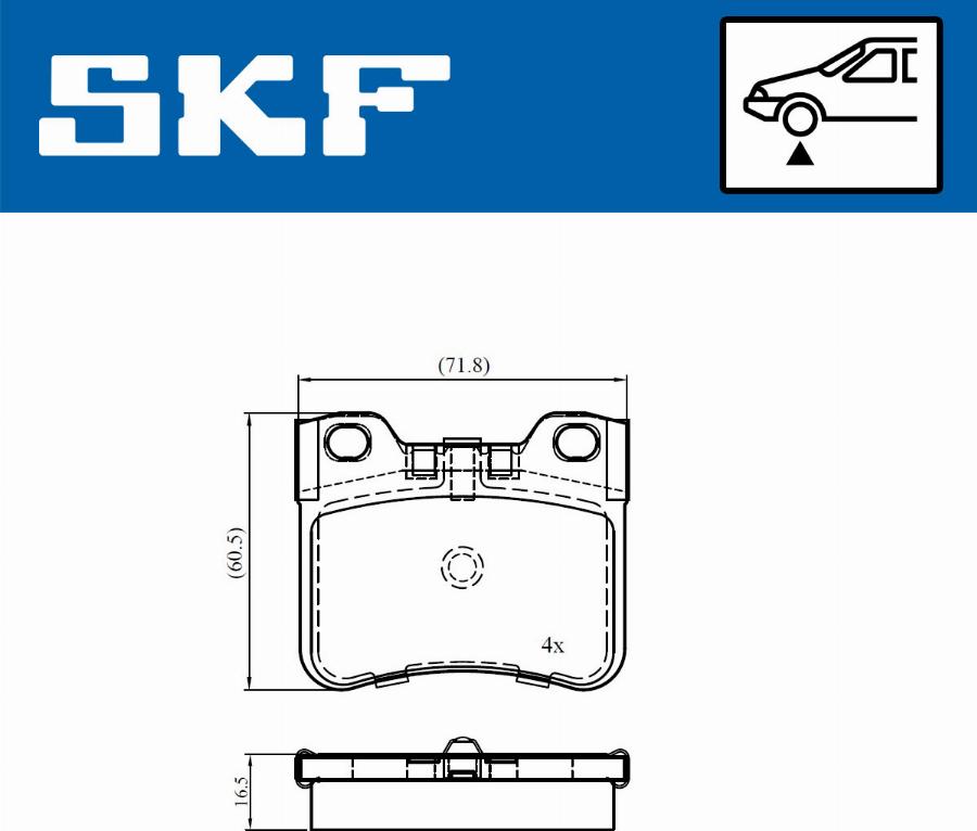 SKF VKBP 81013 - Kit de plaquettes de frein, frein à disque cwaw.fr