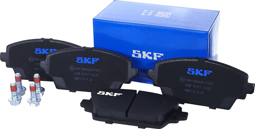 SKF VKBP 81017 - Kit de plaquettes de frein, frein à disque cwaw.fr