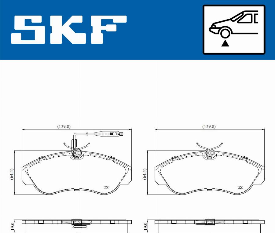 SKF VKBP 81030 E - Kit de plaquettes de frein, frein à disque cwaw.fr