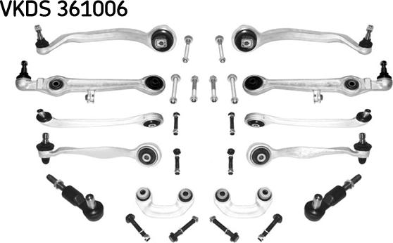 SKF VKDS 361006 - Kit de réparation, fusée d'essieu cwaw.fr