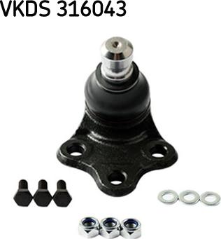 SKF VKDS 316043 - Rotule de suspension cwaw.fr