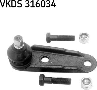 SKF VKDS 316034 - Rotule de suspension cwaw.fr