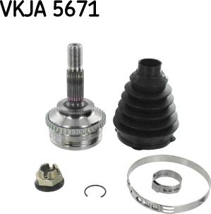 SKF VKJA 5671 - Jeu de joints, arbre de transmission cwaw.fr