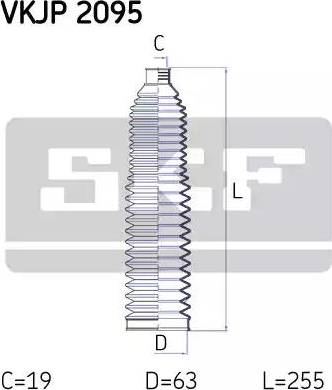 SKF VKJP 2095 - Jeu de joints-soufflets, direction cwaw.fr