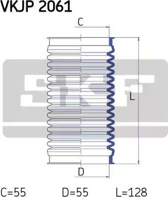 SKF VKJP 2061 - Jeu de joints-soufflets, direction cwaw.fr