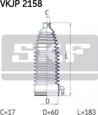 SKF VKJP 2158 - Jeu de joints-soufflets, direction cwaw.fr