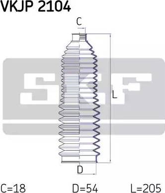 SKF VKJP 2104 - Jeu de joints-soufflets, direction cwaw.fr