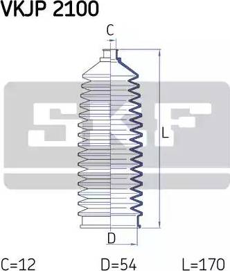 SKF VKJP 2100 - Jeu de joints-soufflets, direction cwaw.fr