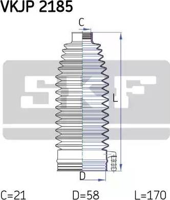 SKF VKJP 2185 - Jeu de joints-soufflets, direction cwaw.fr