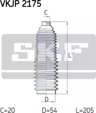 SKF VKJP 2175 - Jeu de joints-soufflets, direction cwaw.fr