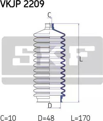 SKF VKJP 2209 - Jeu de joints-soufflets, direction cwaw.fr