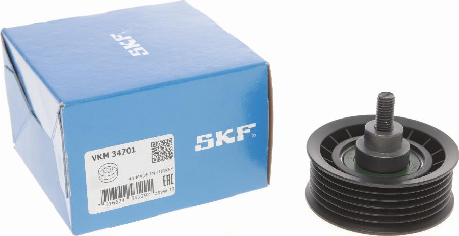 SKF VKM 34701 - Poulie renvoi / transmission, courroie trapézoïdale à nervures cwaw.fr