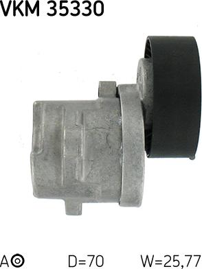 SKF VKM 35330 - Poulie renvoi / transmission, courroie trapézoïdale à nervures cwaw.fr