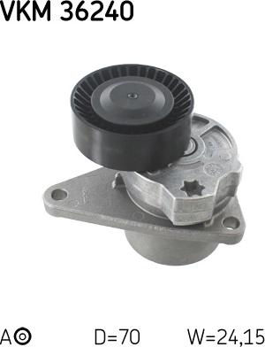 SKF VKM 36240 - Poulie renvoi / transmission, courroie trapézoïdale à nervures cwaw.fr