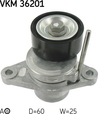 SKF VKM 36201 - Poulie renvoi / transmission, courroie trapézoïdale à nervures cwaw.fr