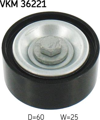 SKF VKM 36221 - Poulie renvoi / transmission, courroie trapézoïdale à nervures cwaw.fr