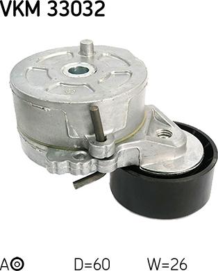 SKF VKM 33032 - Poulie renvoi / transmission, courroie trapézoïdale à nervures cwaw.fr