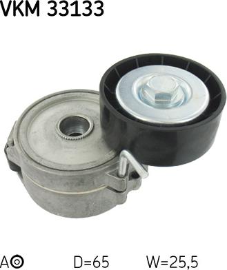 SKF VKM 33133 - Poulie renvoi / transmission, courroie trapézoïdale à nervures cwaw.fr