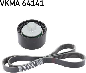 SKF VKMA 64141 - Jeu de courroies trapézoïdales à nervures cwaw.fr