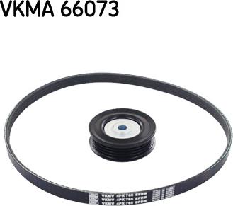 SKF VKMA 66073 - Jeu de courroies trapézoïdales à nervures cwaw.fr