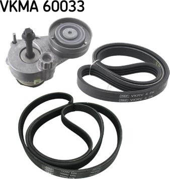 SKF VKMA 60033 - Jeu de courroies trapézoïdales à nervures cwaw.fr