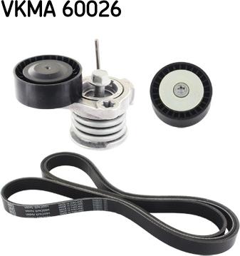 SKF VKMA 60026 - Jeu de courroies trapézoïdales à nervures cwaw.fr