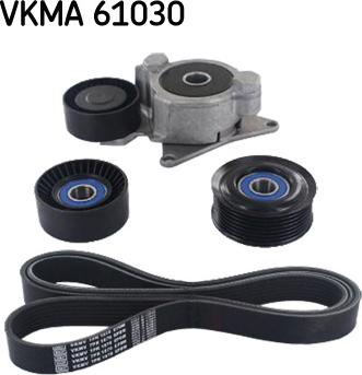 SKF VKMA 61030 - Jeu de courroies trapézoïdales à nervures cwaw.fr