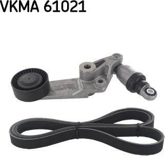 SKF VKMA 61021 - Jeu de courroies trapézoïdales à nervures cwaw.fr