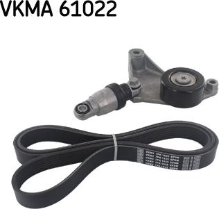 SKF VKMA 61022 - Jeu de courroies trapézoïdales à nervures cwaw.fr