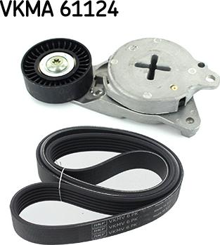 SKF VKMA 61124 - Jeu de courroies trapézoïdales à nervures cwaw.fr