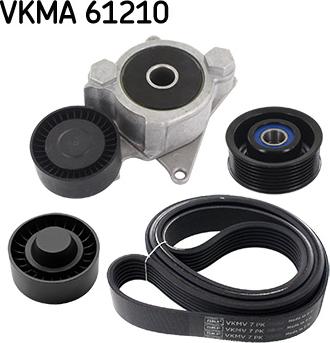 SKF VKMA 61210 - Jeu de courroies trapézoïdales à nervures cwaw.fr