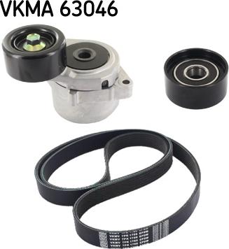 SKF VKMA 63046 - Jeu de courroies trapézoïdales à nervures cwaw.fr