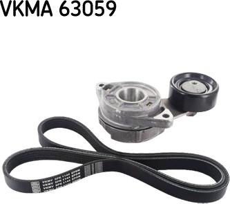 SKF VKMA 63059 - Jeu de courroies trapézoïdales à nervures cwaw.fr