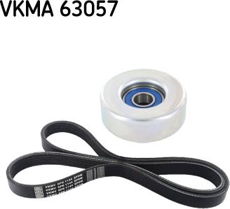 SKF VKMA 63057 - Jeu de courroies trapézoïdales à nervures cwaw.fr