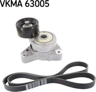 SKF VKMA 63005 - Jeu de courroies trapézoïdales à nervures cwaw.fr