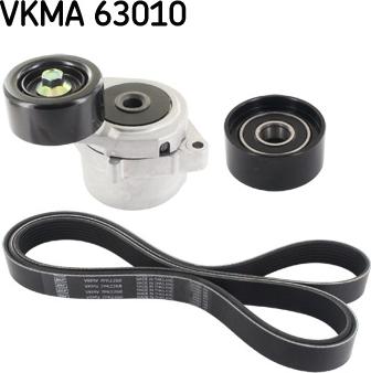 SKF VKMA 63010 - Jeu de courroies trapézoïdales à nervures cwaw.fr