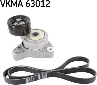 SKF VKMA 63012 - Jeu de courroies trapézoïdales à nervures cwaw.fr