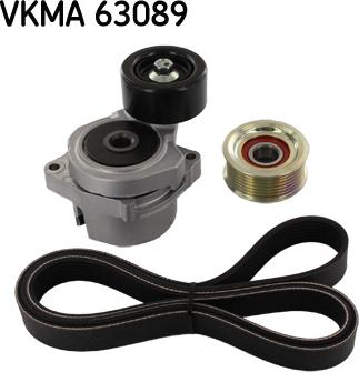 SKF VKMA 63089 - Jeu de courroies trapézoïdales à nervures cwaw.fr