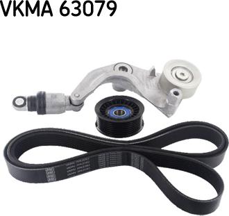 SKF VKMA 63079 - Jeu de courroies trapézoïdales à nervures cwaw.fr