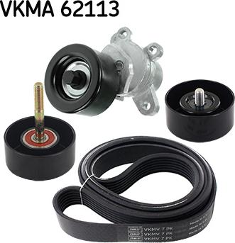 SKF VKMA 62113 - Jeu de courroies trapézoïdales à nervures cwaw.fr